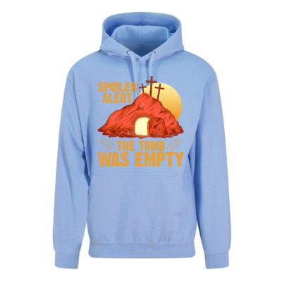 Christian Spoiler Alert Tomb Was Empty Easter Gift Unisex Surf Hoodie