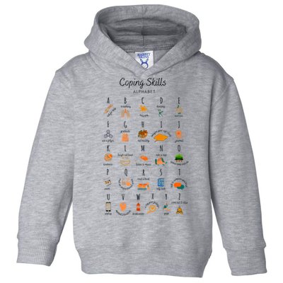 Coping Skills Alphabet Mental Health Awareness Toddler Hoodie