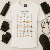 Coping Skills Alphabet Mental Health Awareness Performance Shirt