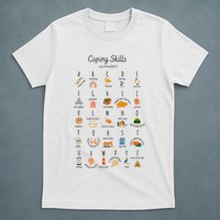 Coping Skills Alphabet Mental Health Awareness T-Shirt
