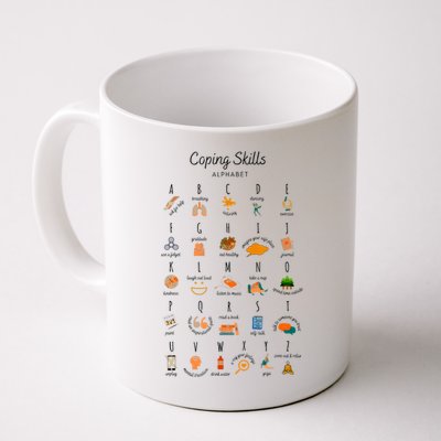 Coping Skills Alphabet Mental Health Awareness Mug