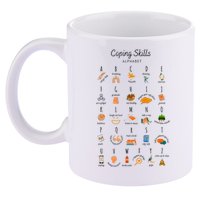 Coping Skills Alphabet Mental Health Awareness 11oz C Handle Ceramic Mug