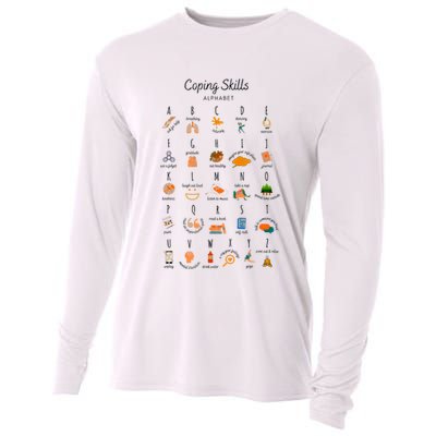 Coping Skills Alphabet Mental Health Awareness Cooling Performance Long Sleeve Crew
