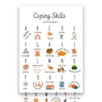 Coping Skills Alphabet Mental Health Awareness Poster