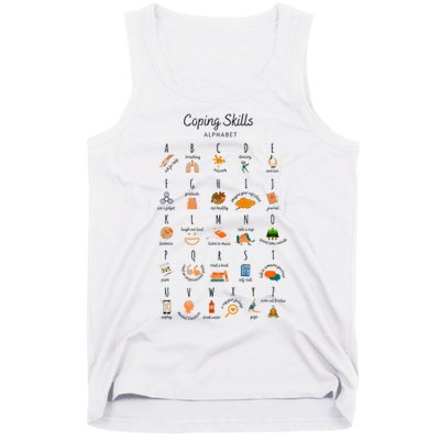 Coping Skills Alphabet Mental Health Awareness Tank Top