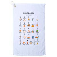Coping Skills Alphabet Mental Health Awareness Golf Towel