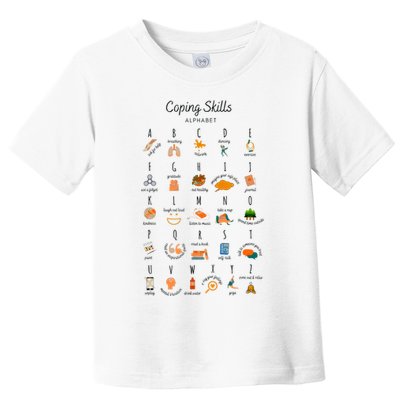 Coping Skills Alphabet Mental Health Awareness Toddler T-Shirt