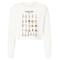 Coping Skills Alphabet Mental Health Awareness Cropped Pullover Crew