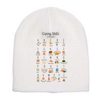 Coping Skills Alphabet Mental Health Awareness Short Acrylic Beanie