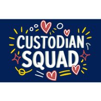 Custodian SquadCaretaker And Cleaning School Custodian Bumper Sticker