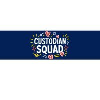 Custodian SquadCaretaker And Cleaning School Custodian Bumper Sticker