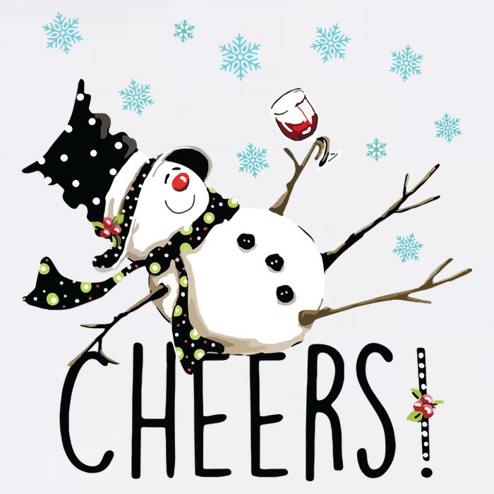 Cheers Snowman And Wine Christmas Cool Comfort Performance Bucket Hat