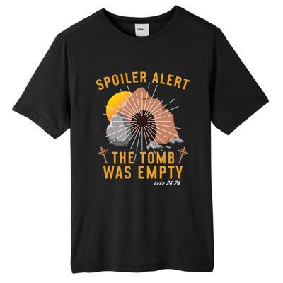 Christian Spoiler Alert Tomb Was Empty Easter Gift Tall Fusion ChromaSoft Performance T-Shirt