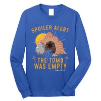 Christian Spoiler Alert Tomb Was Empty Easter Gift Long Sleeve Shirt