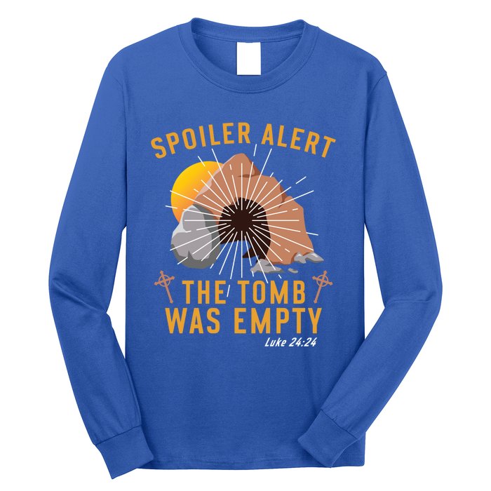 Christian Spoiler Alert Tomb Was Empty Easter Gift Long Sleeve Shirt