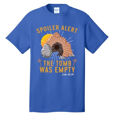 Christian Spoiler Alert Tomb Was Empty Easter Gift Tall T-Shirt