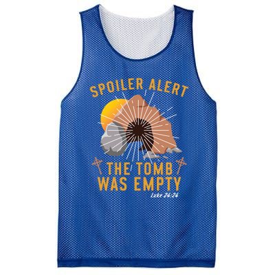 Christian Spoiler Alert Tomb Was Empty Easter Gift Mesh Reversible Basketball Jersey Tank