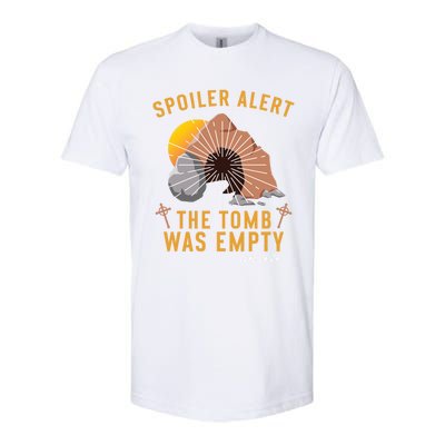 Christian Spoiler Alert Tomb Was Empty Easter Gift Softstyle CVC T-Shirt