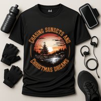 Chasing Sunsets And Christmas Dreams Performance Shirt