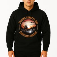 Chasing Sunsets And Christmas Dreams Hoodie