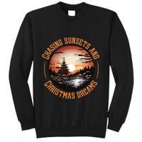 Chasing Sunsets And Christmas Dreams Sweatshirt