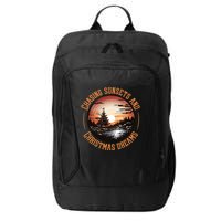 Chasing Sunsets And Christmas Dreams City Backpack