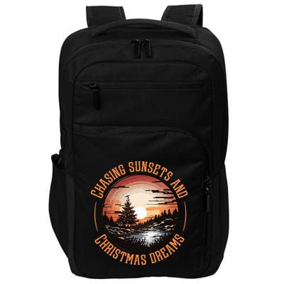 Chasing Sunsets And Christmas Dreams Impact Tech Backpack
