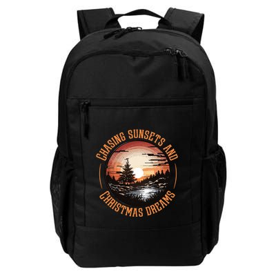 Chasing Sunsets And Christmas Dreams Backpack