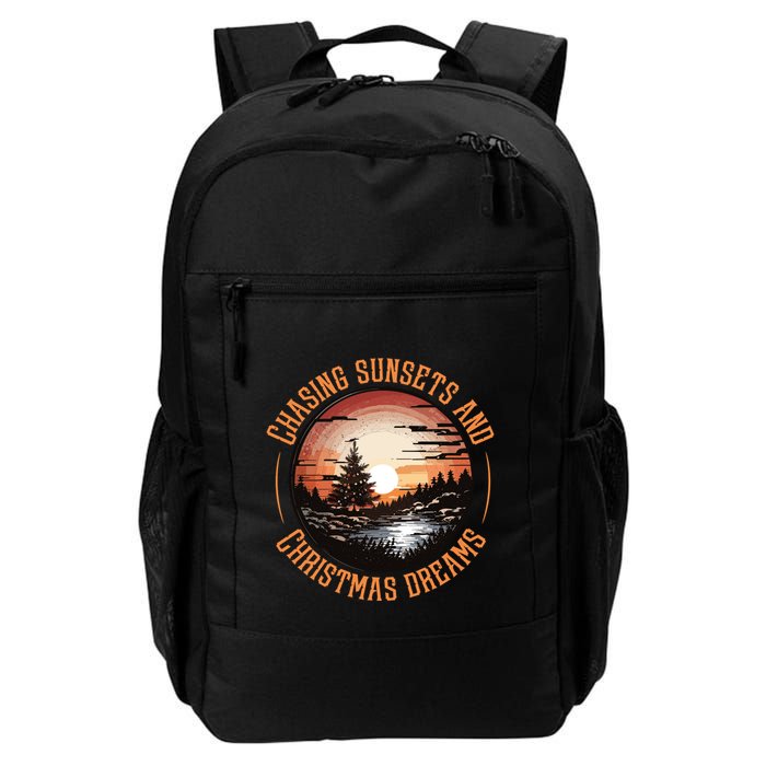 Chasing Sunsets And Christmas Dreams Backpack