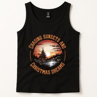 Chasing Sunsets And Christmas Dreams Tank Top