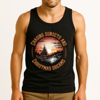 Chasing Sunsets And Christmas Dreams Tank Top