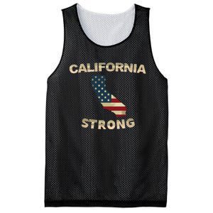 California Strong American Flag Cool Ca Map Mesh Reversible Basketball Jersey Tank