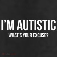 Cool Sarcastic Autism Gift I'm Autistic What's Your Excuse 7 Panel Mesh Trucker Snapback Hat