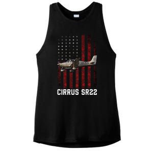 Cirrus Sr22 Aircraft Ladies PosiCharge Tri-Blend Wicking Tank