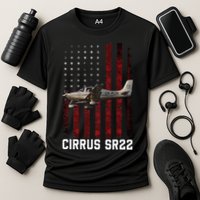 Cirrus Sr22 Aircraft Cooling Performance Crew T-Shirt