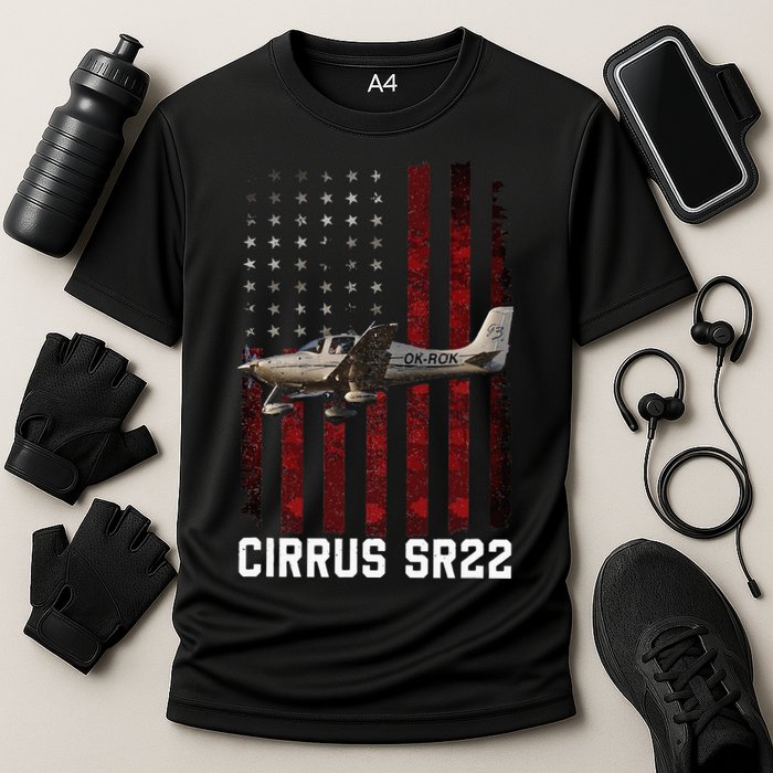 Cirrus Sr22 Aircraft Cooling Performance Crew T-Shirt