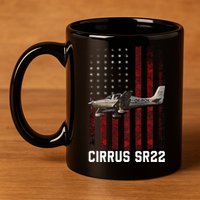 Cirrus Sr22 Aircraft 11oz C Handle Ceramic Mug