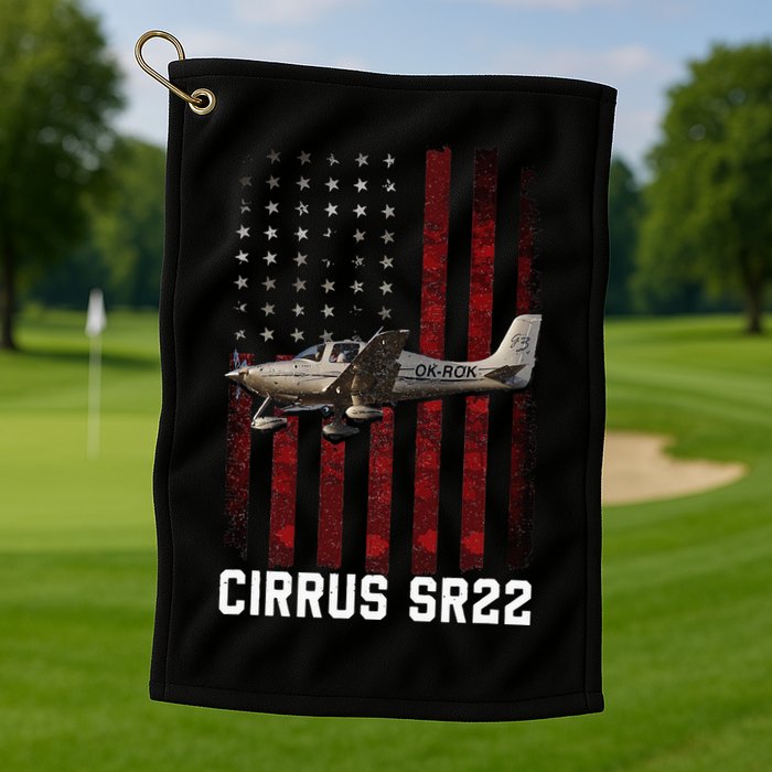Cirrus Sr22 Aircraft Golf Towel