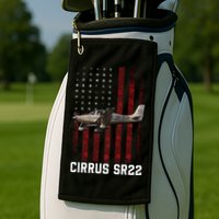 Cirrus Sr22 Aircraft Golf Towel