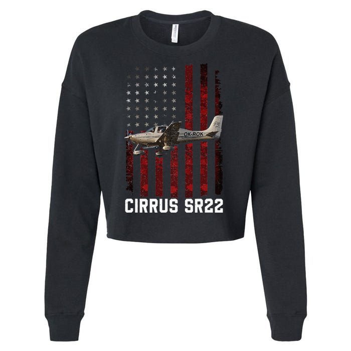 Cirrus Sr22 Aircraft Cropped Pullover Crew