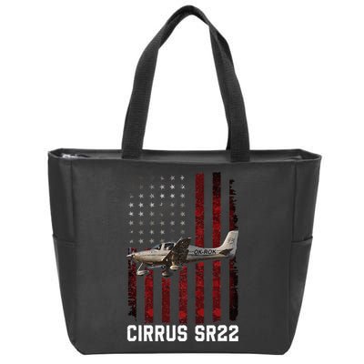Cirrus Sr22 Aircraft Zip Tote Bag