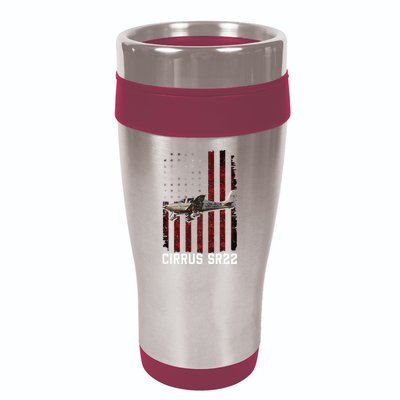 Cirrus Sr22 Aircraft 16oz Travel Tumbler