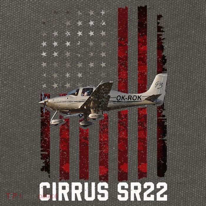 Cirrus Sr22 Aircraft Cotton Canvas Backpack