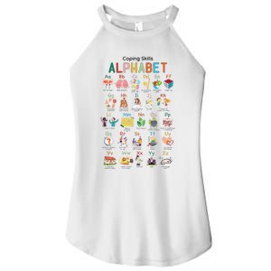 Coping Skills Alphabet Mental Health Matters Teacher  Women's Perfect Tri Rocker Tank