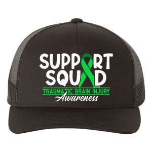 Cancer Support Awareness Squad I TBI Traumatic Brain Injury Yupoong Adult 5-Panel Trucker Hat