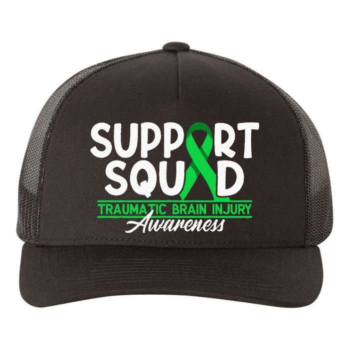 Cancer Support Awareness Squad I TBI Traumatic Brain Injury Yupoong Adult 5-Panel Trucker Hat