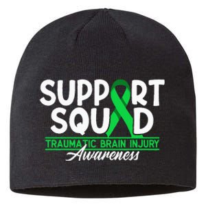 Cancer Support Awareness Squad I TBI Traumatic Brain Injury Sustainable Beanie