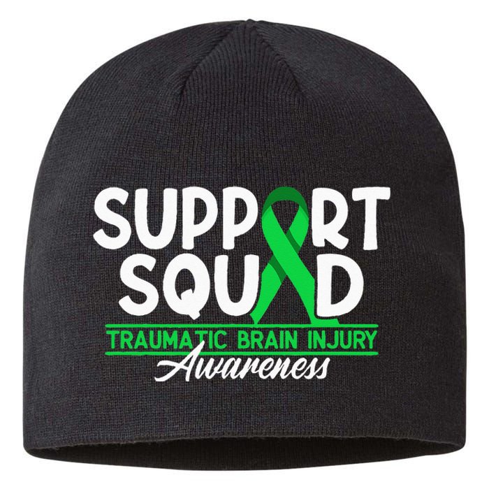 Cancer Support Awareness Squad I TBI Traumatic Brain Injury Sustainable Beanie