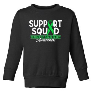 Cancer Support Awareness Squad I TBI Traumatic Brain Injury Toddler Sweatshirt