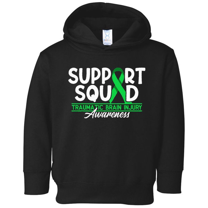 Cancer Support Awareness Squad I TBI Traumatic Brain Injury Toddler Hoodie